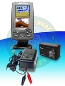 Lowrance Echolot Hook-4 CHIRP GPS baterie nabíječka zdarma